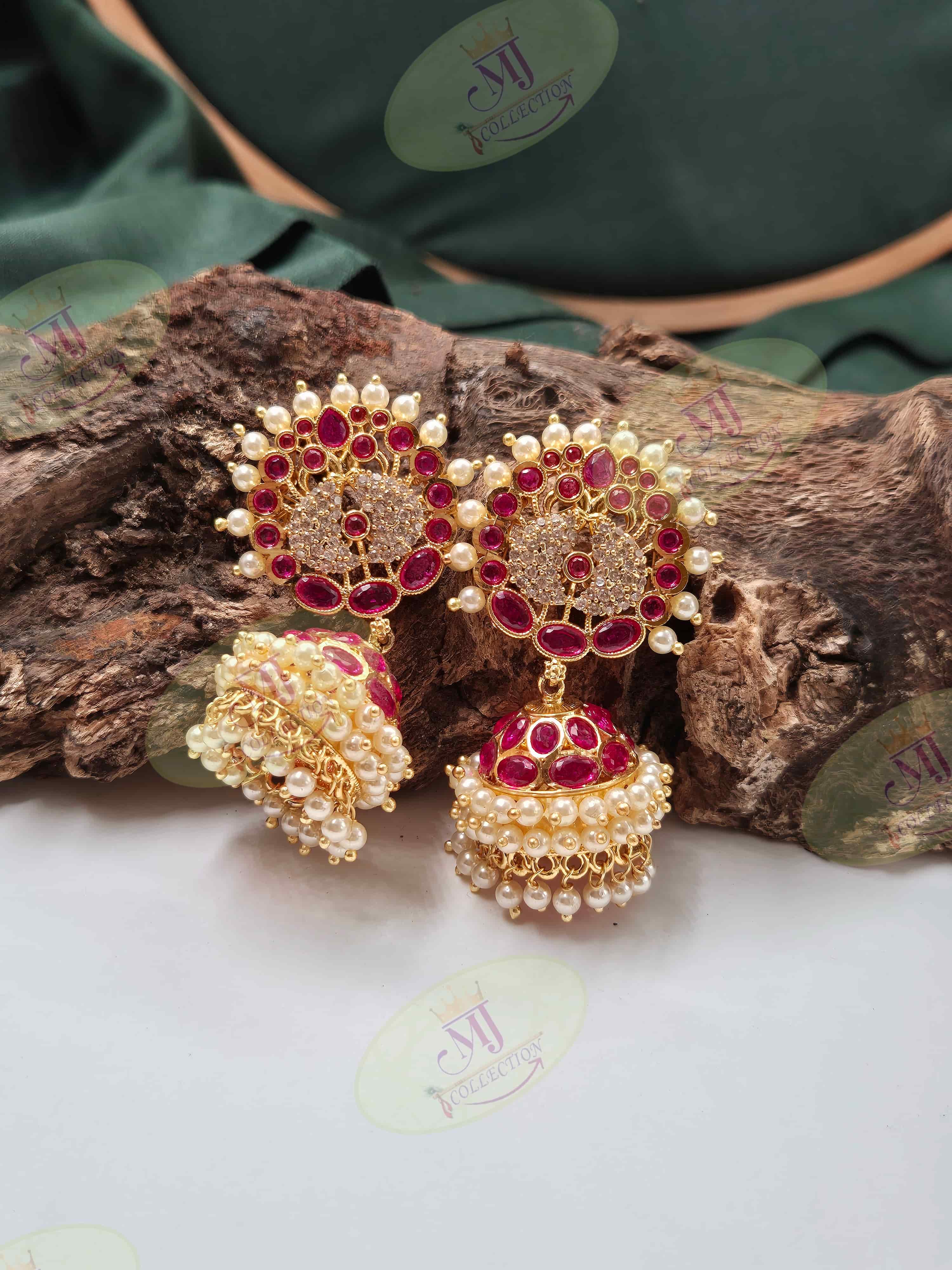PESHWAI RUBY JHUMKA
