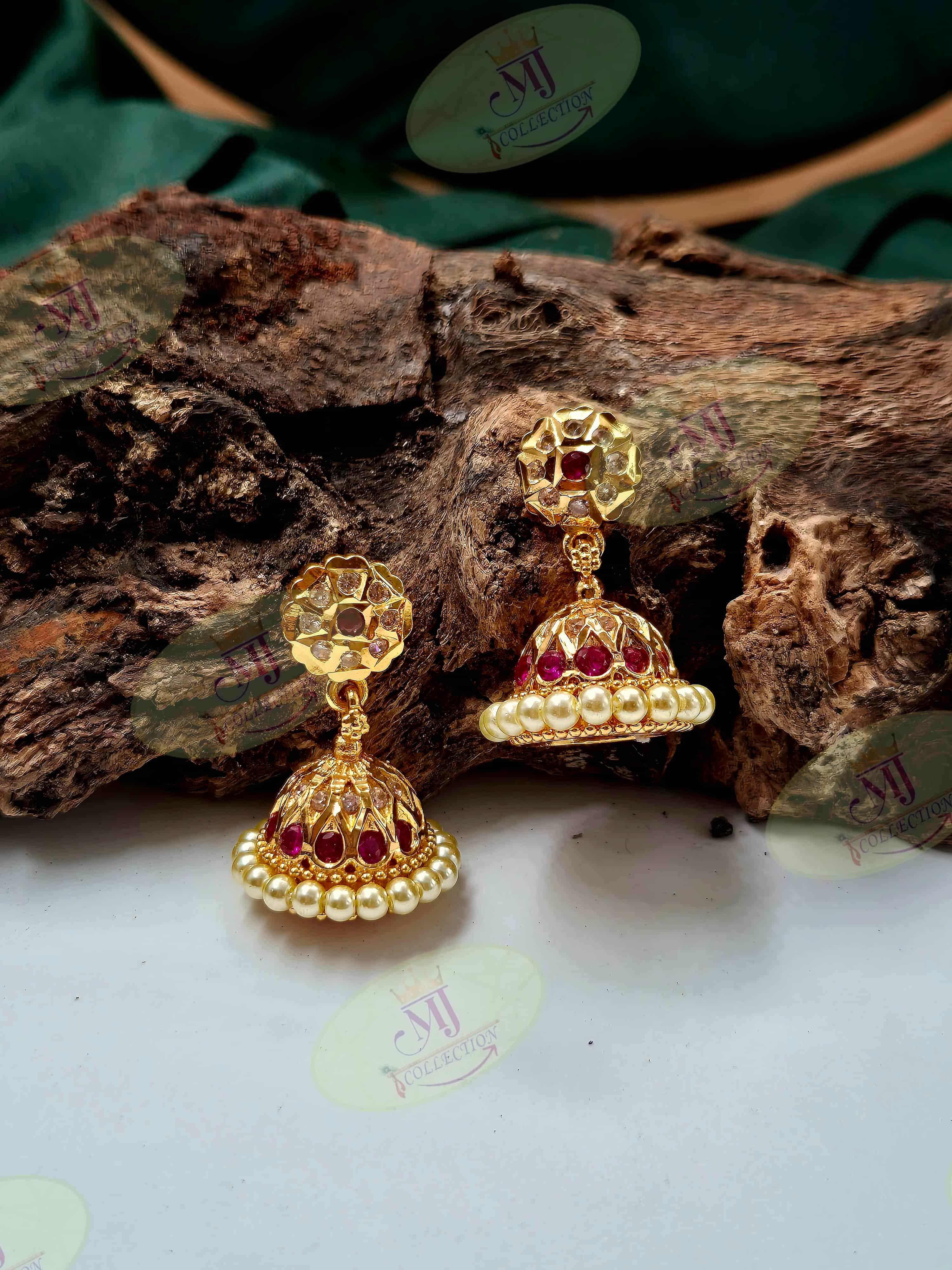 CLASSIC RUBY JHUMKA