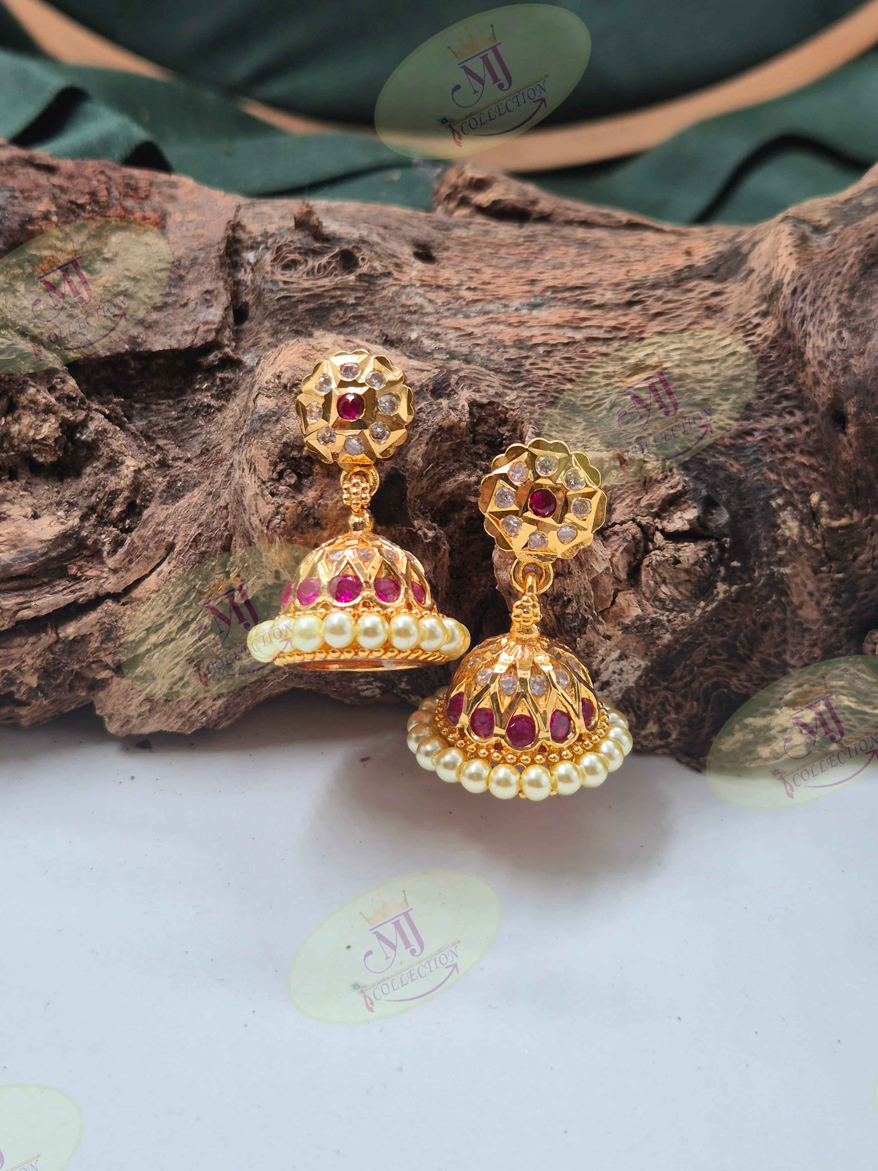CLASSIC RUBY JHUMKA
