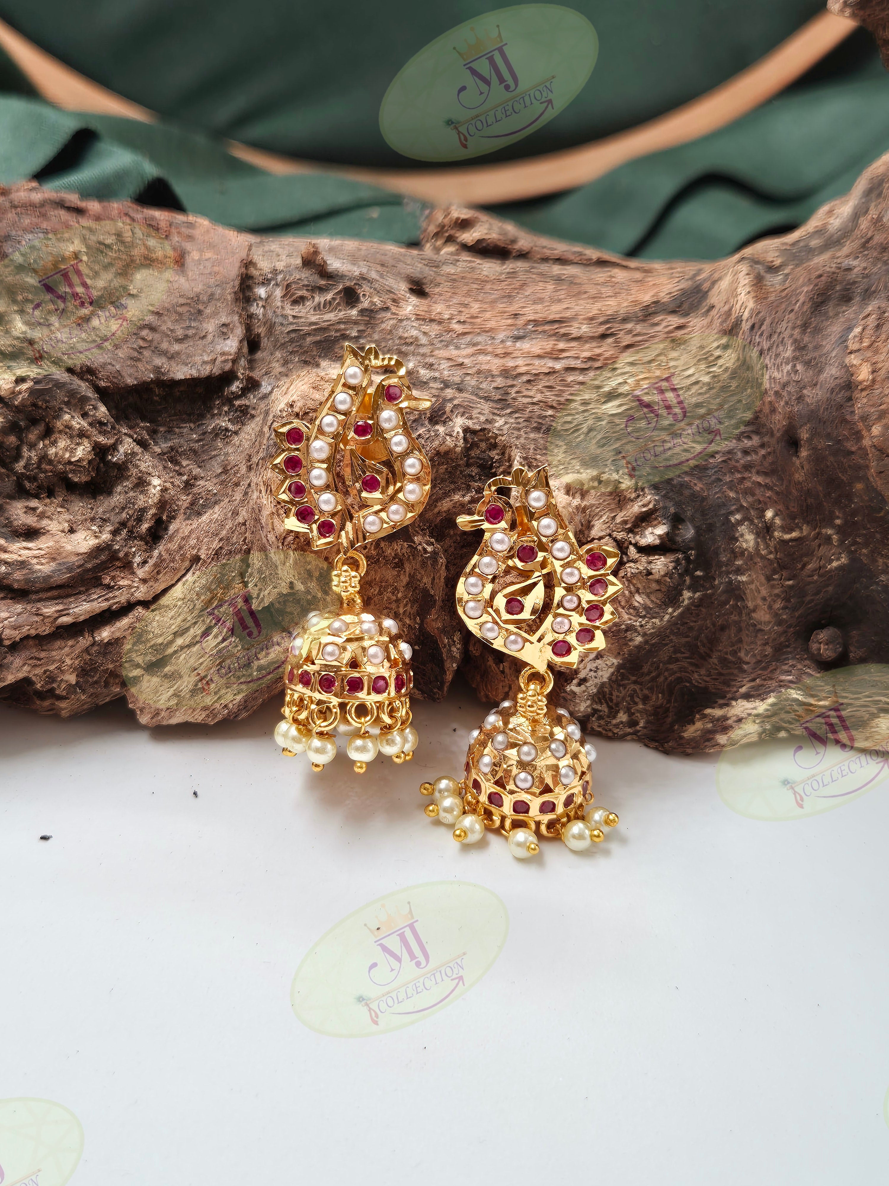CLASSIC PEACOCK JHUMKA