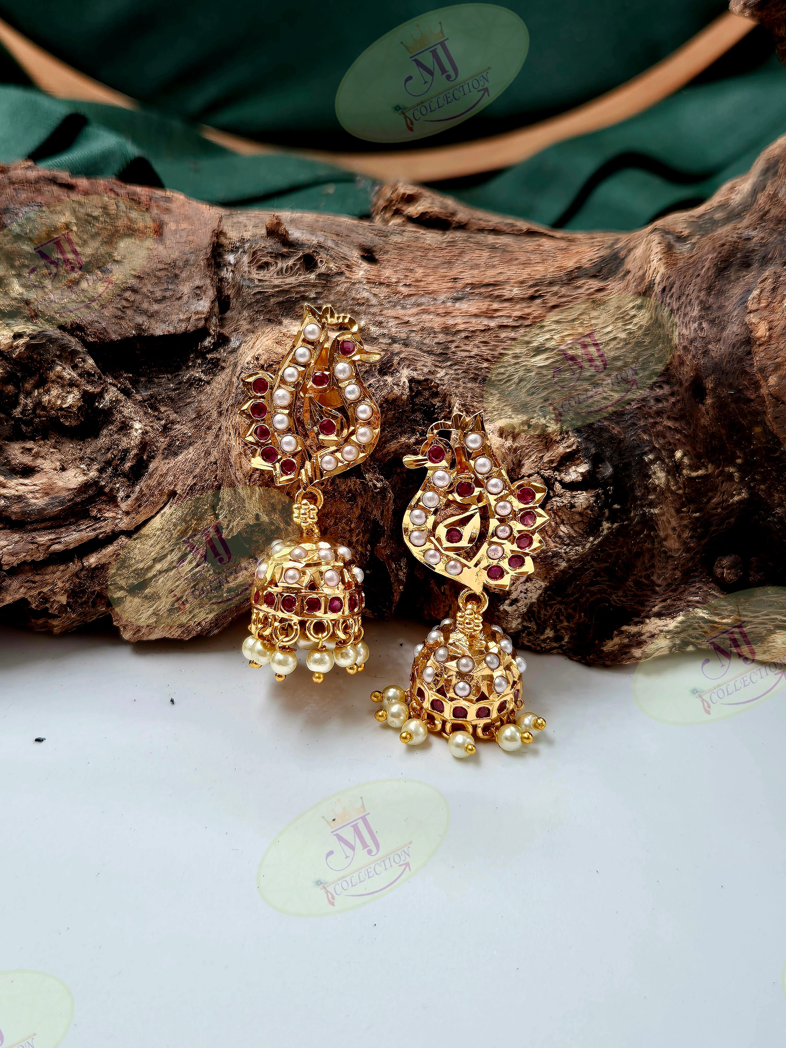 CLASSIC PEACOCK JHUMKA