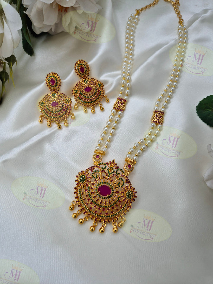 MOTI PENDANT SET MULTI