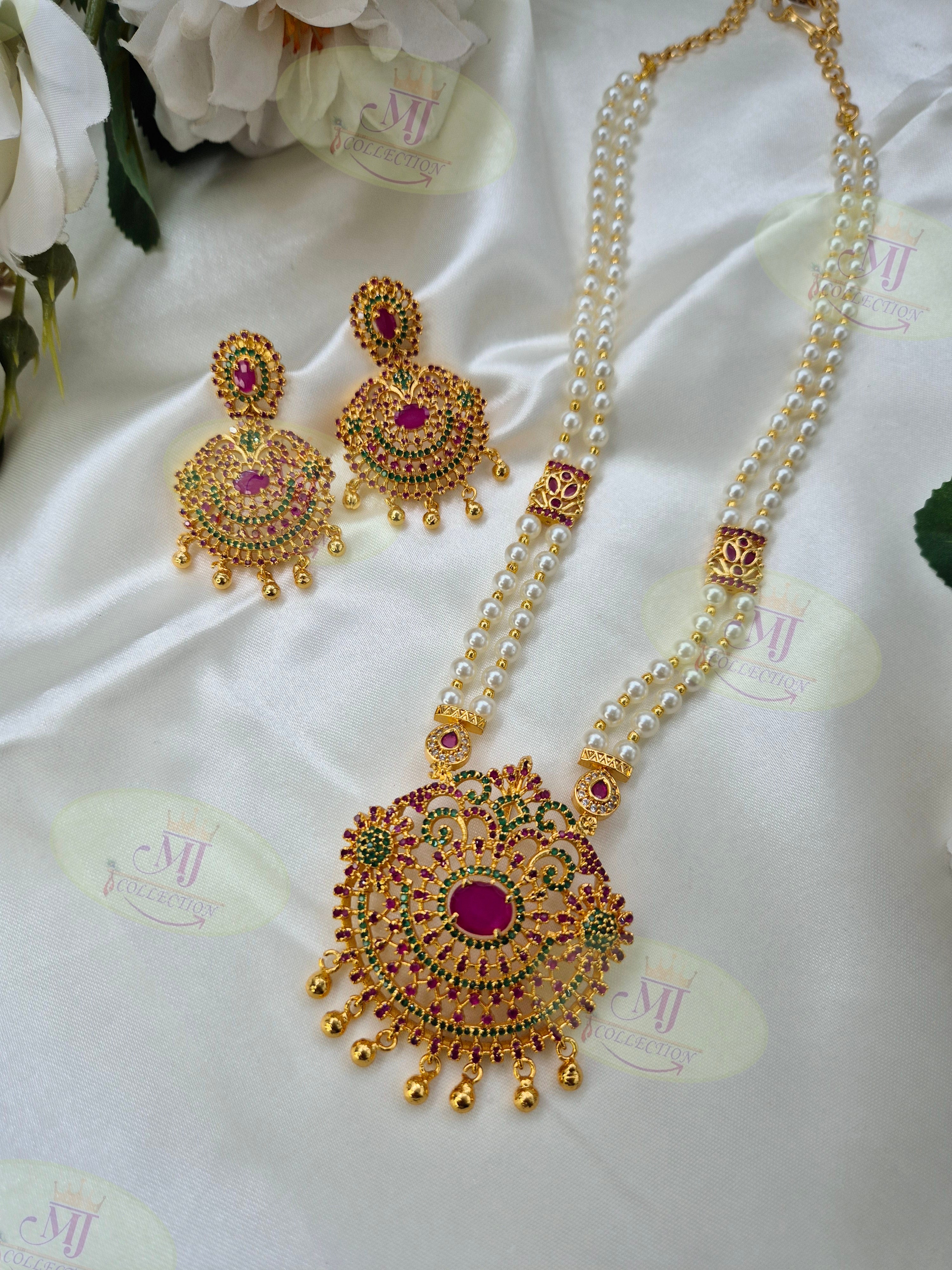 MOTI PENDANT SET MULTI