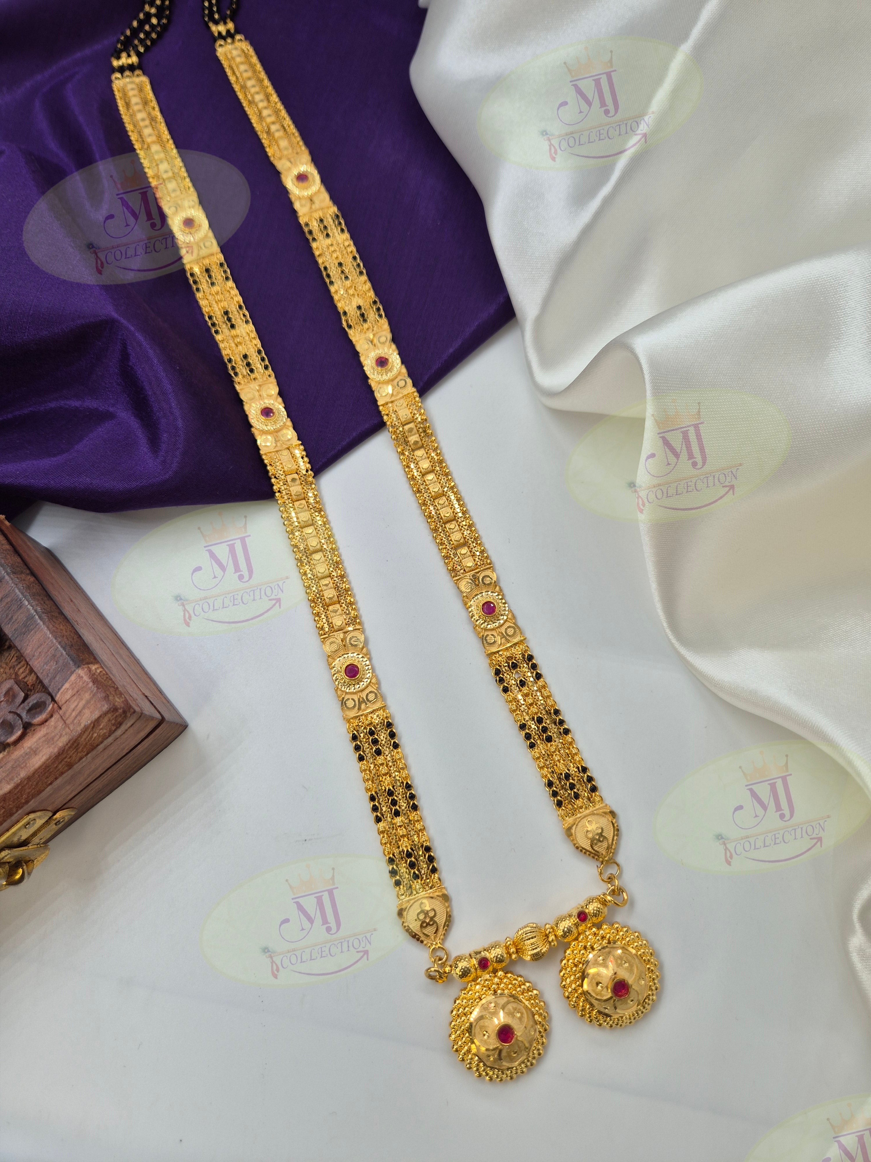 RUBY PINJRA MANGALSUTRA